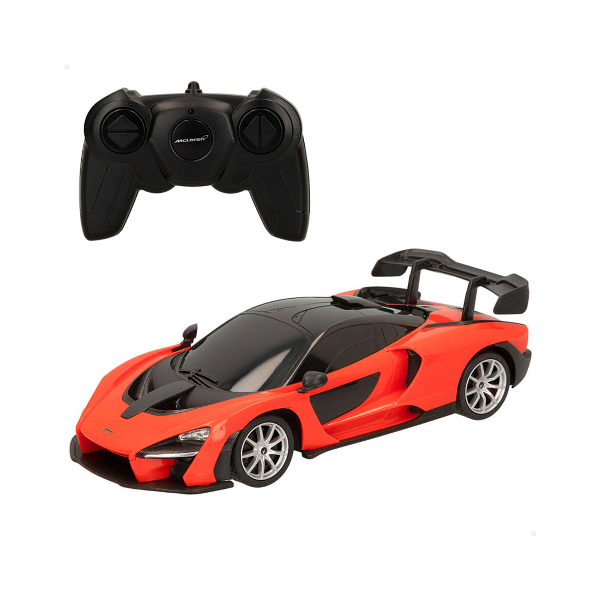 Coche-teledirigido-McLaren-Senna-1-18-24GHz-6A-naranja-negro-7x26x11cm-fondo-blanco