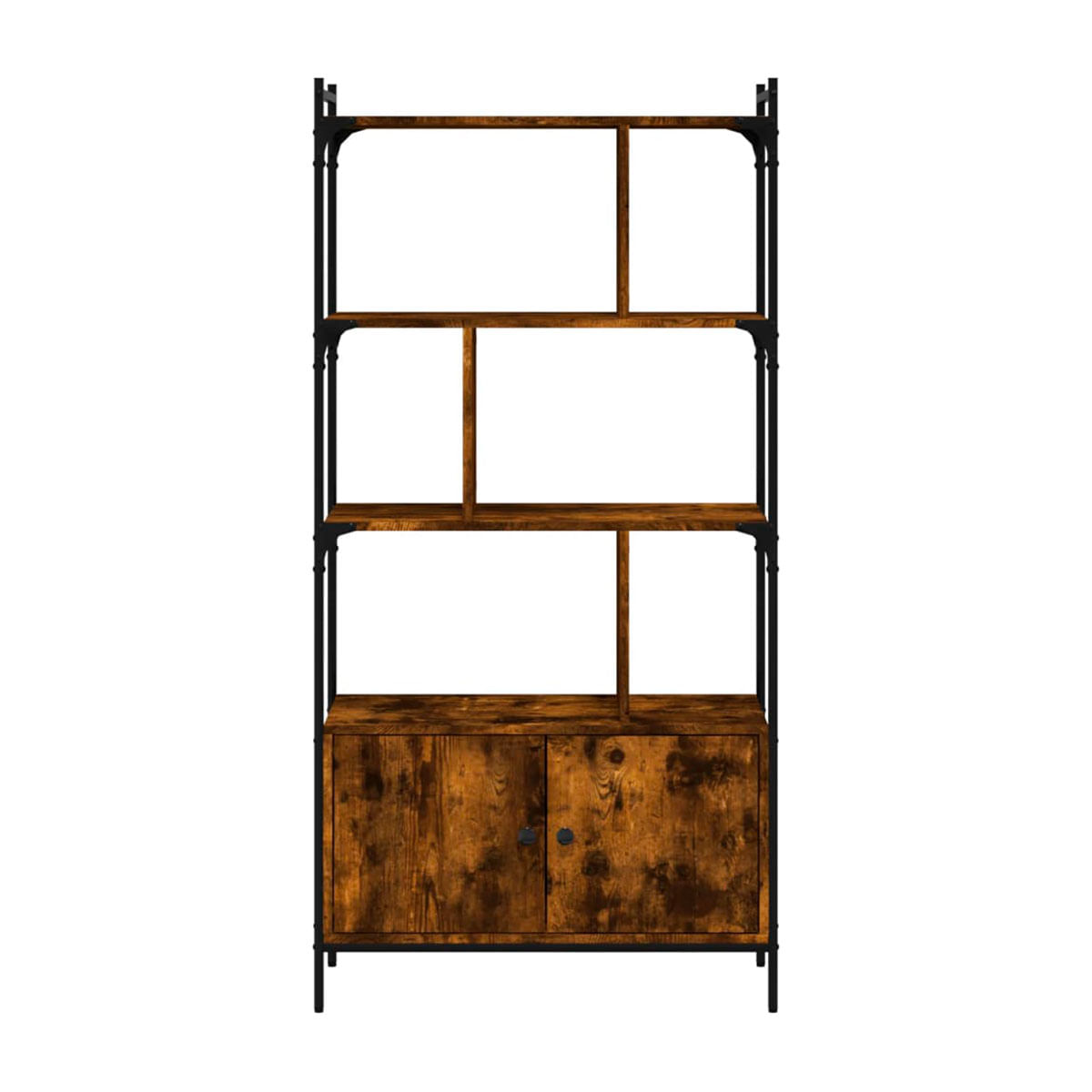 Estanteria-Hoffu-2-puertas-3-estantes-roble-oscuro-1545x765x30cm-lateral