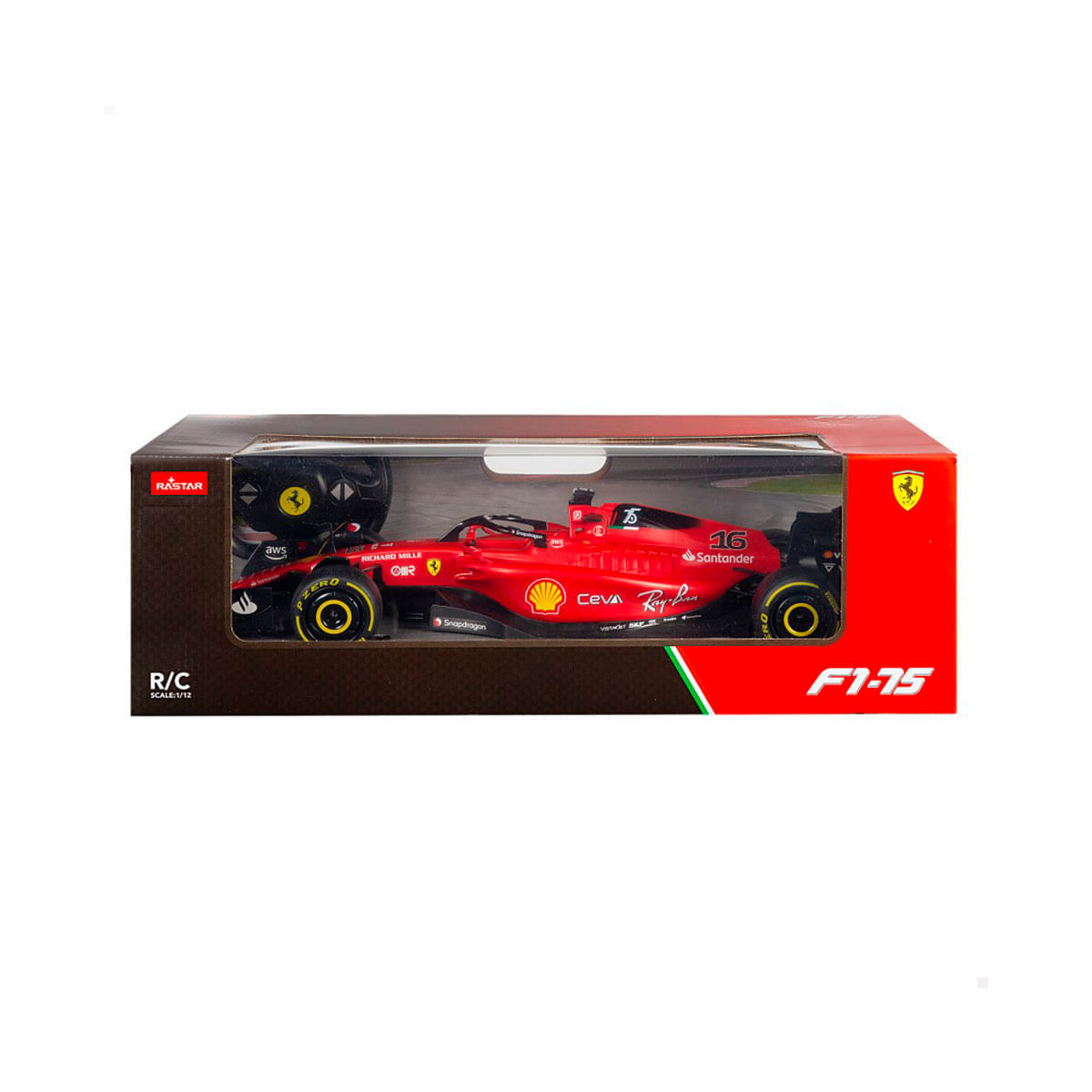coche-teledirigido-ferrari-f1-75-rastar-con-mando-6a-rojo-10x47x17cm-embalaje
