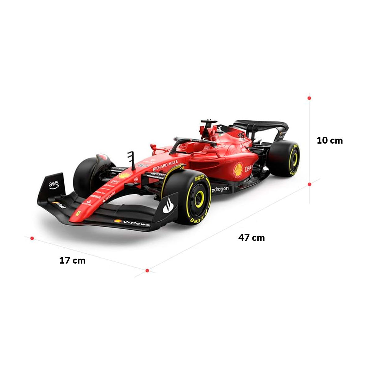 coche-teledirigido-ferrari-f1-75-rastar-con-mando-6a-rojo-10x47x17cm-medidas