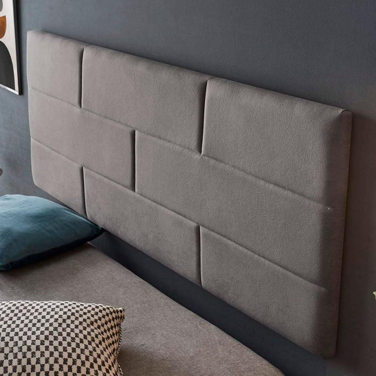 Cabecero-Brick-Matris-tapizado-diseño-ladrillos-tela-antimanchas-gris-3