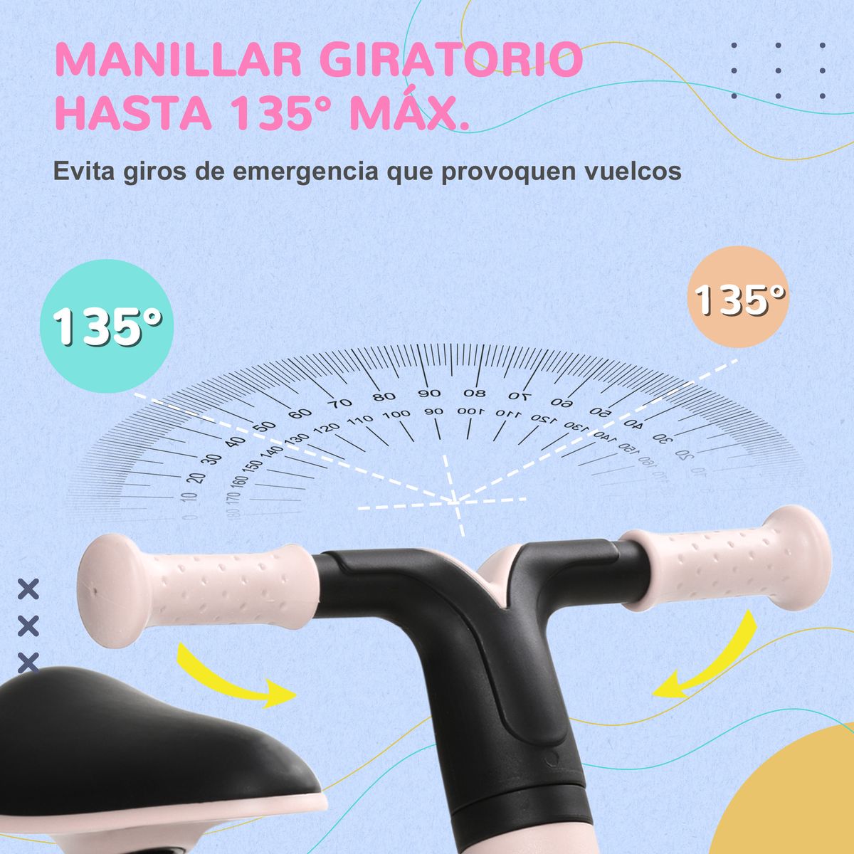 Bicicleta sin pedales Aiyaplay sillin ajustable +18M rosa 4