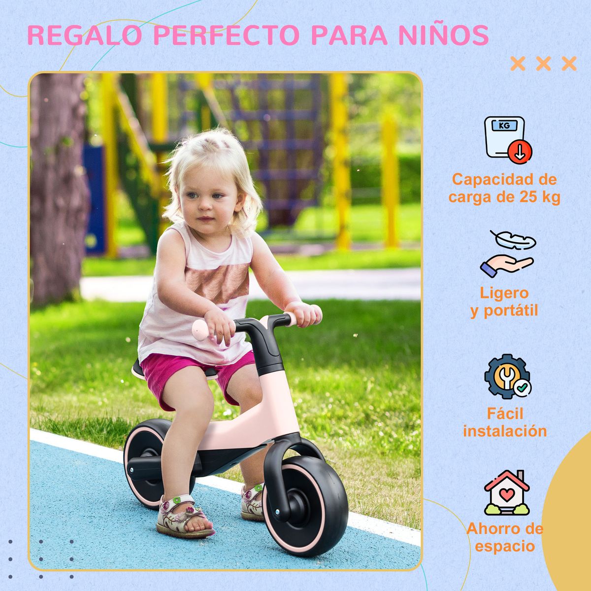 Bicicleta sin pedales Aiyaplay sillin ajustable +18M rosa 7
