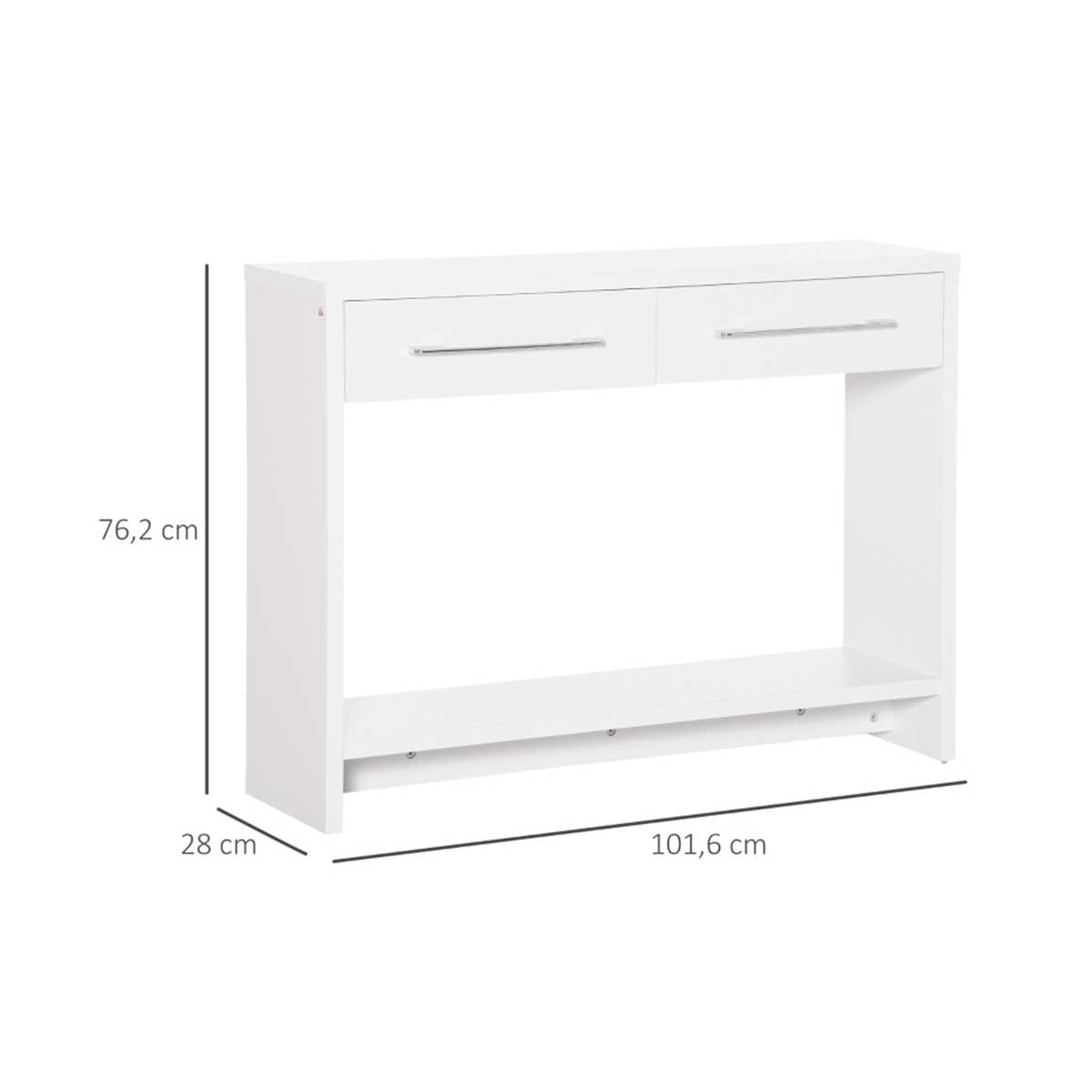 Recibidor-Laca-Homcom-con-2-cajones---estante-blanco-762x1016x28cm-medidas