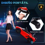 Coche eléctrico infantil Lamborghini Homcom con mando rojo 5