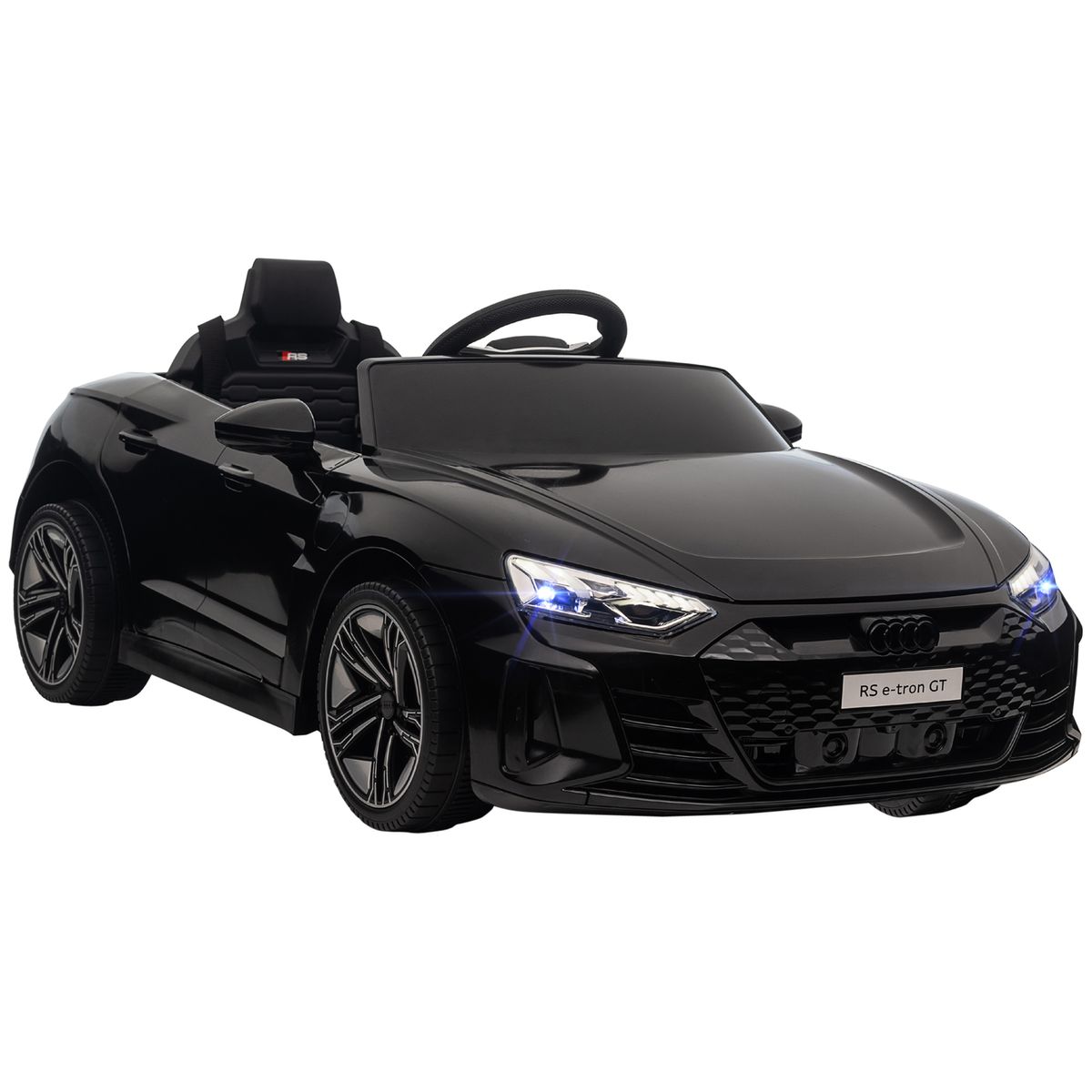 Coche eléctrico infantil Audi RS e-tron GT homcom con mando negro 3-5A 2