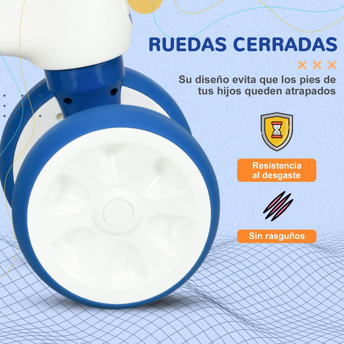 Bicicleta sin pedales Aiyaplay sillín ajustable +18M azul 6