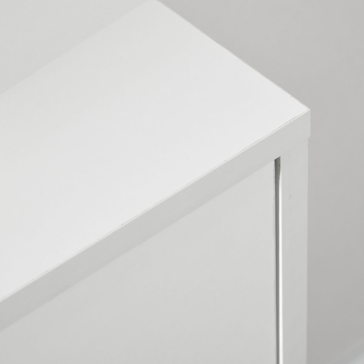 Cómoda Dominica Homcom 3 cajones blanco 80x80x30 cm 7