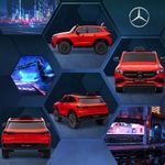 Coche eléctrico infantil Mercedes Benz EQA 12V con mando rojo 8