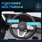 Coche eléctrico infantil Mercedes Benz EQA 12V con mando blanco 6