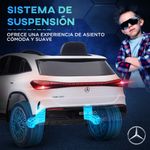 Coche eléctrico infantil Mercedes Benz EQA 12V con mando blanco 7
