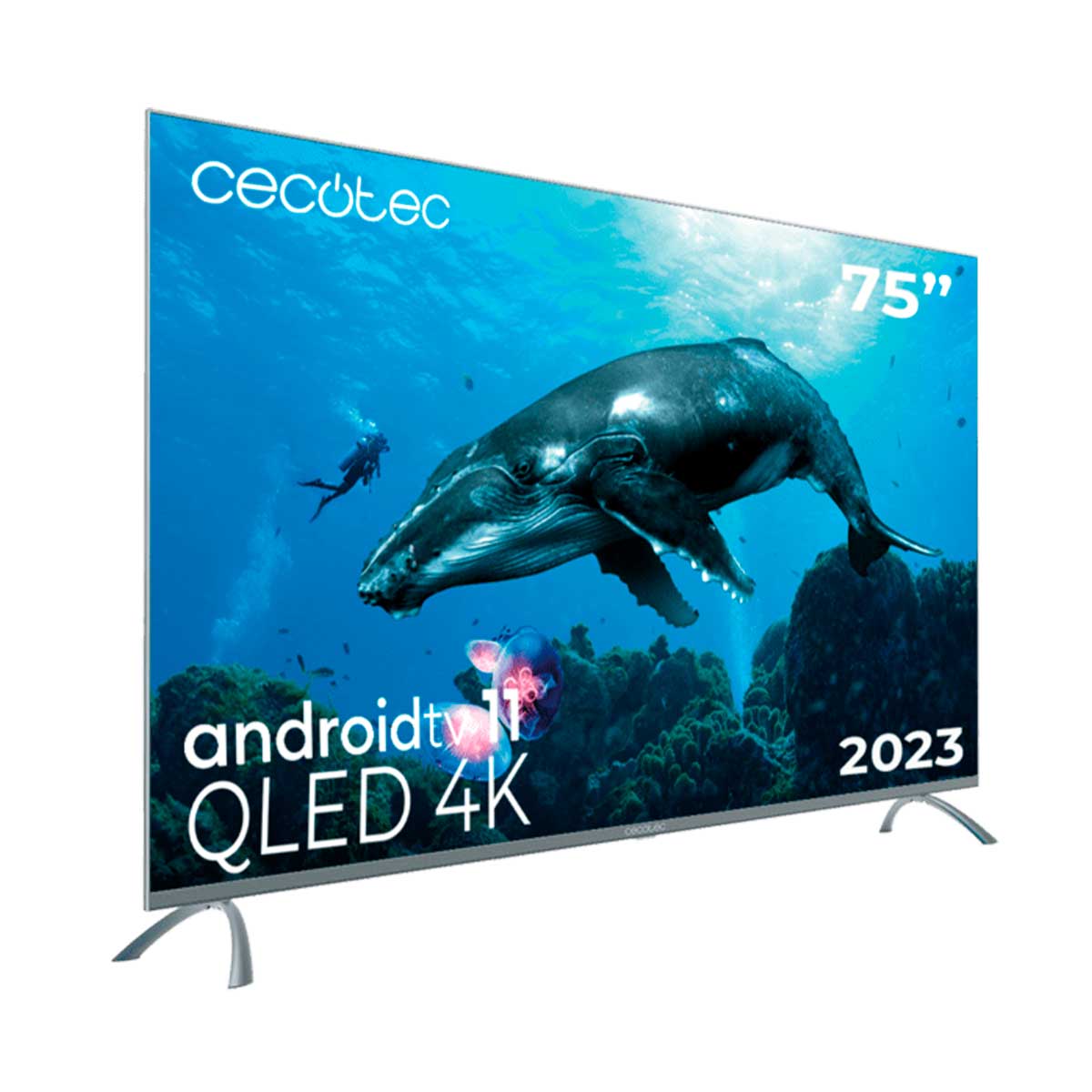 Televisor Smart TV Cecotec TV QLED V3+ series VQU30075+ 75’’ 4K UHD Android 11 G negro 2