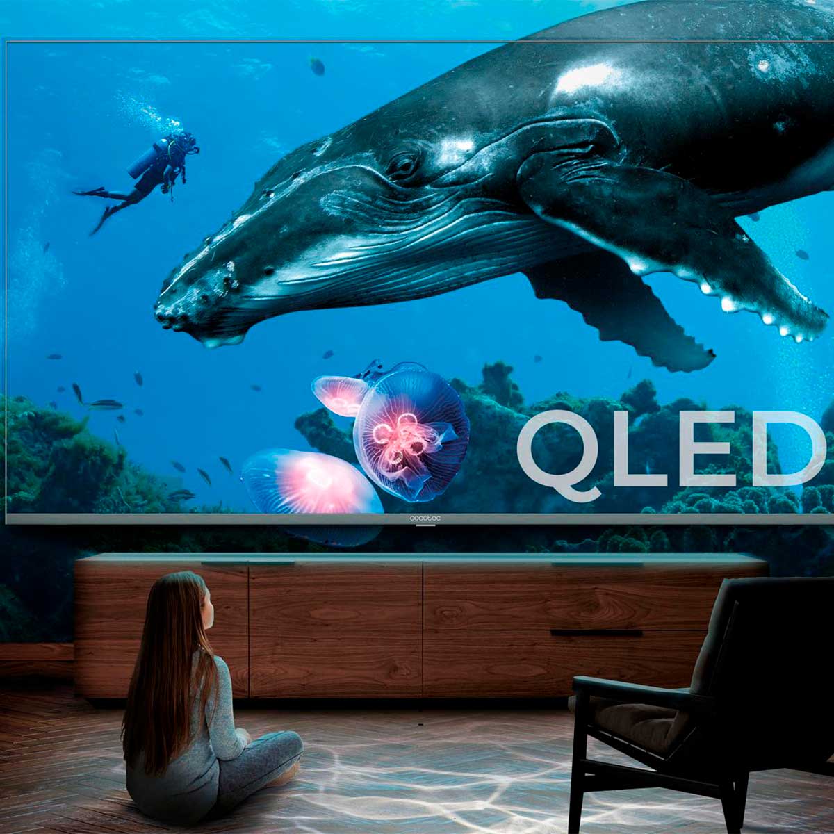 Televisor Smart TV Cecotec TV QLED V3+ series VQU30075+ 75’’ 4K UHD Android 11 G negro 3