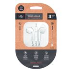 Auriculares intrauditivo Tech One Tech Eartech Tec1001 con micrófono blanco 2