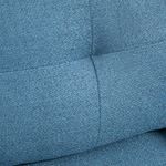 butaca aveiro homcom acolchada con reposabrazos azul 80x76x68 cm detalle asiento