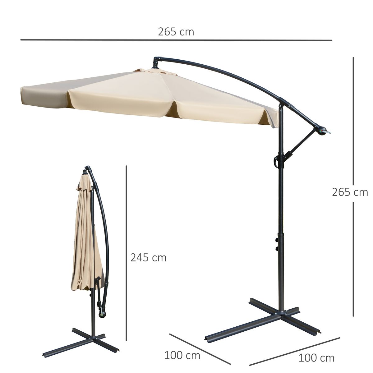 Conjunto de jardín Palma 1 mesa + 2 sillas + 1 sillón marrón oscuro medidas