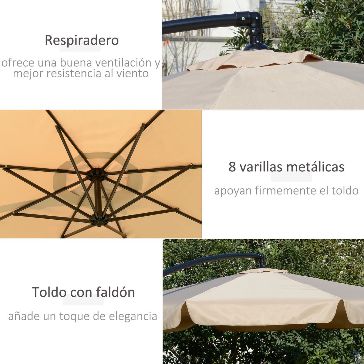 Conjunto de jardín Palma 1 mesa + 2 sillas + 1 sillón marrón oscuro detalle