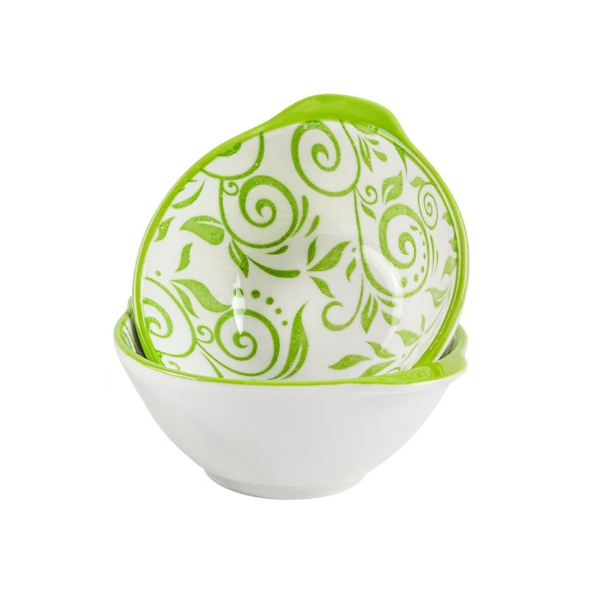 Pack-de-3-cuencos-para-snack-ceramica-verde-6x10x10-cm-detalle