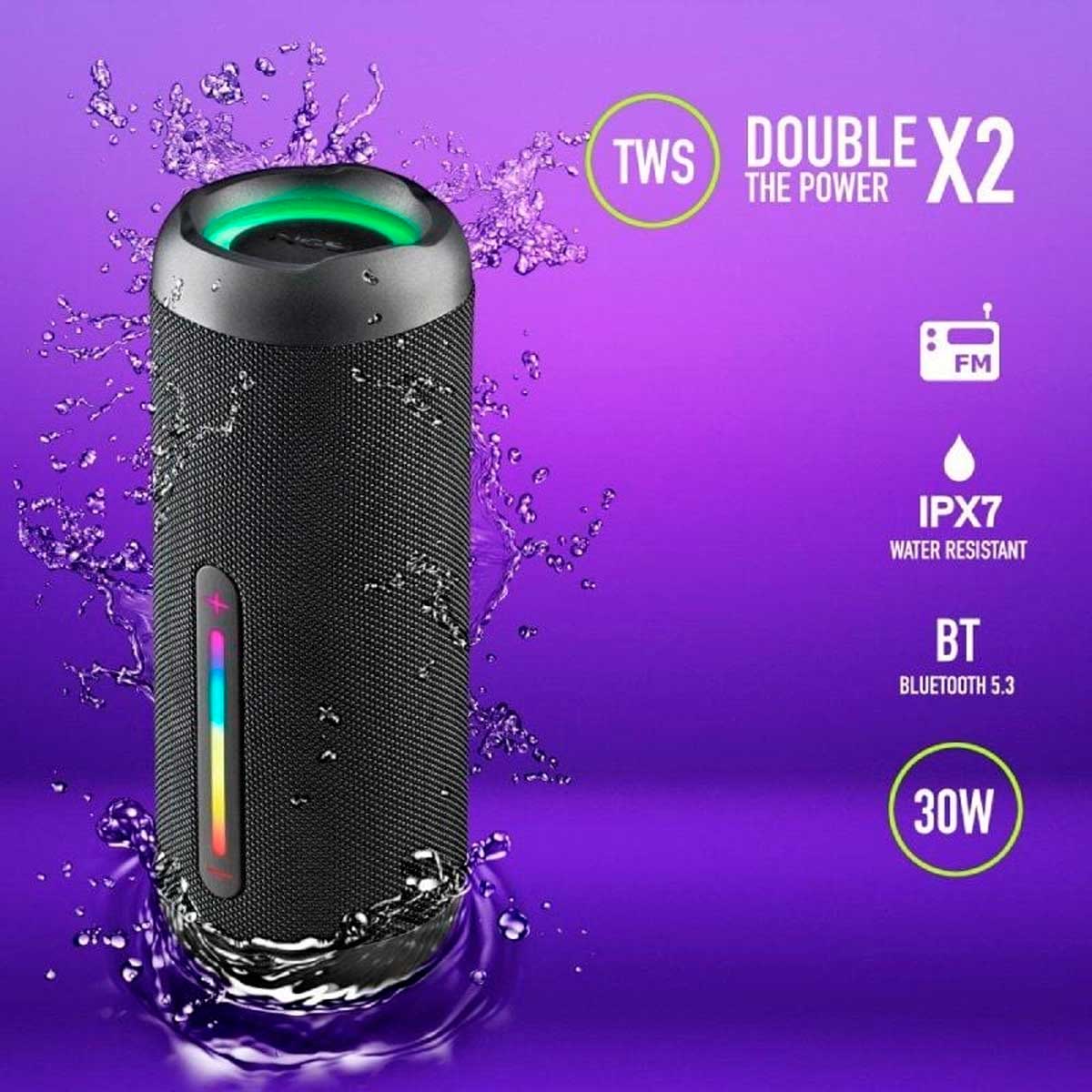 Altavoz portátil NGS Roller Furia 2 30W True Wireless Stereo negro 4
