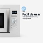 Microondas encastrable Speedybake Plus 6125W Universal Blue 700W función grill blanco uso