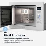Microondas encastrable Speedybake Plus 6125W Universal Blue 700W función grill blanco limpieza