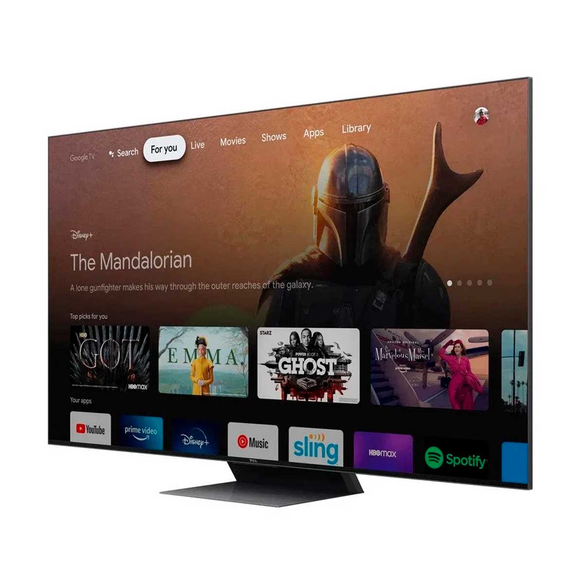 Televisor Smart TV TCL Mini LED C85 Series 55’’ QLED 4K UHD Google TV G negro 2