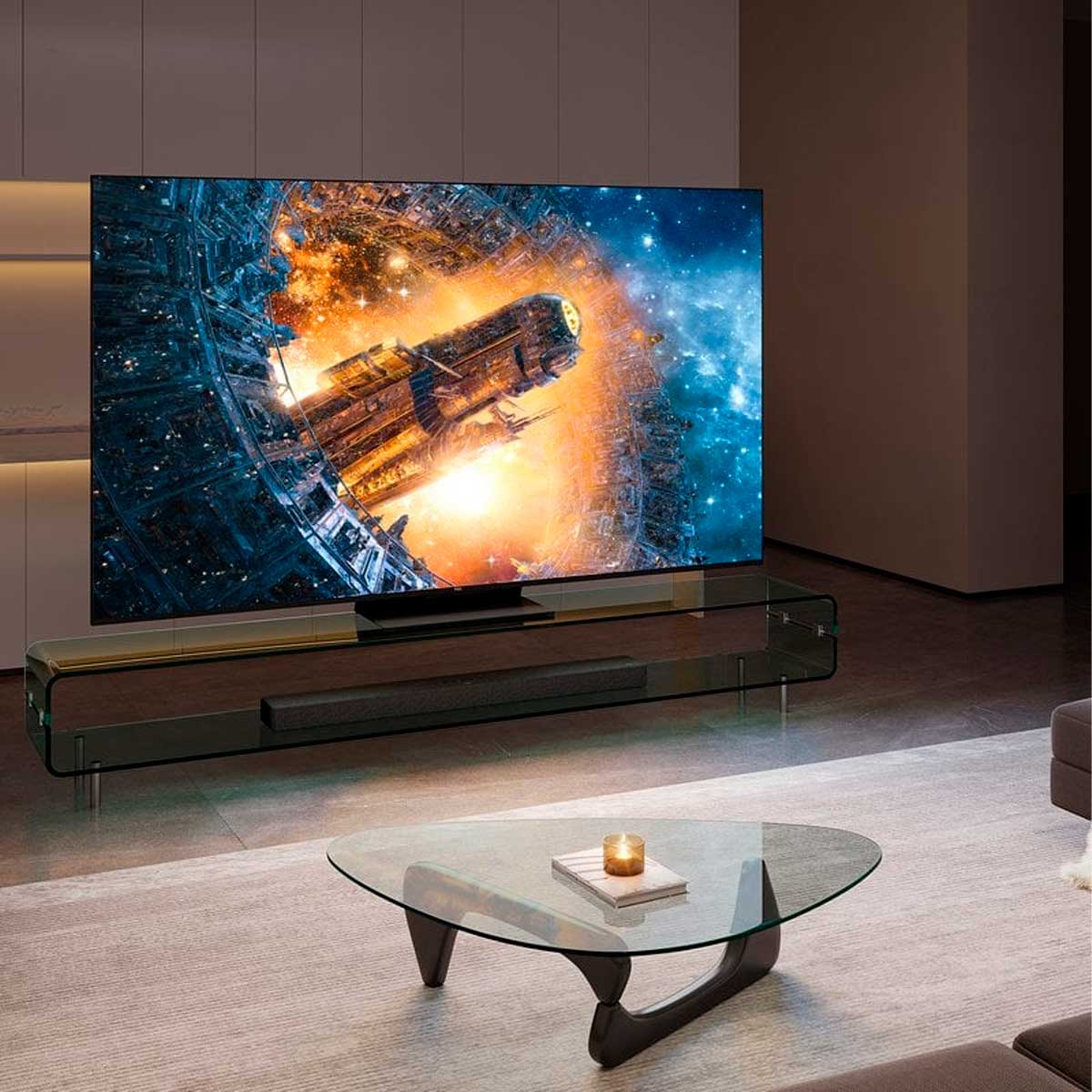 Televisor Smart TV TCL Mini LED C85 Series 55’’ QLED 4K UHD Google TV G negro 4