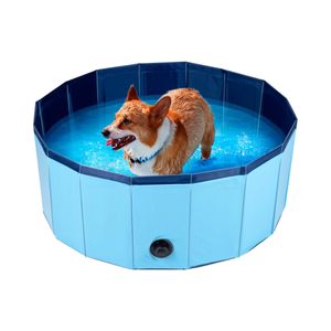Piscina para mascotas Maxxpro plegable azul Ø80x30 cm
