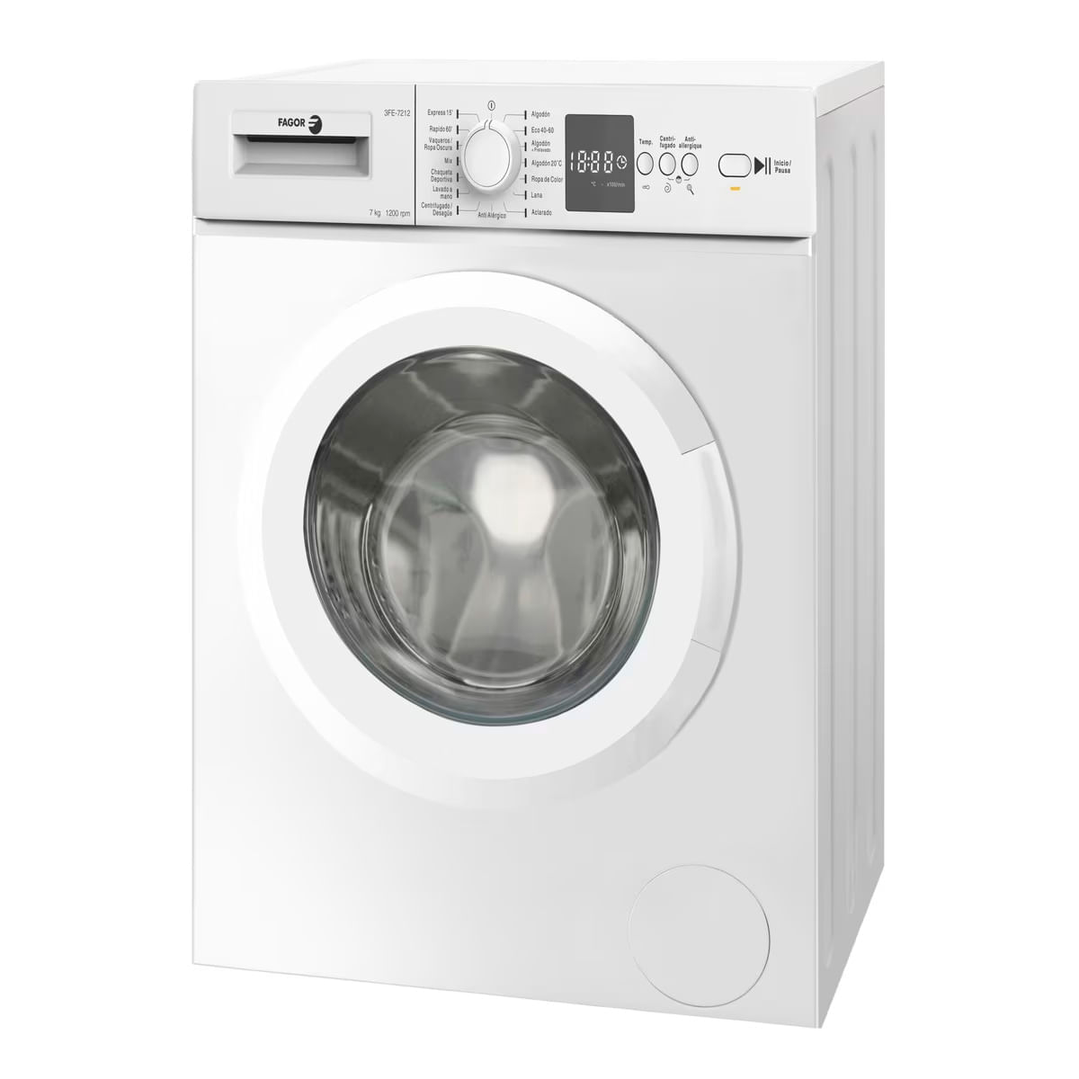 Lavadora Fagor 3FE-7212 7kg 1200 rpm D blanco 84,5cm fondo blanco