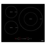 Placa de inducción Svan SI3600S 7600W 3 zonas 9 niveles negro 59 cm