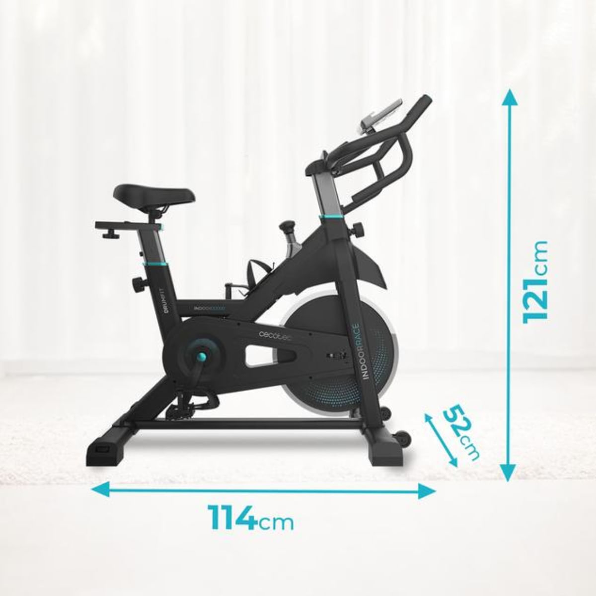 bicicleta-estatica-cecotec-drumfit-indoor-20000-race-pantalla-lcd-sillin-ajustable-medidas