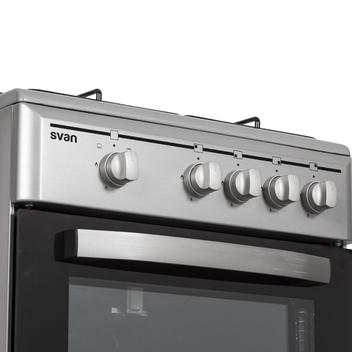 cocina-de-gas-con-horno-svan-4-fuegos-55l-tapa-cristal-inox-50-cm-botones-horno