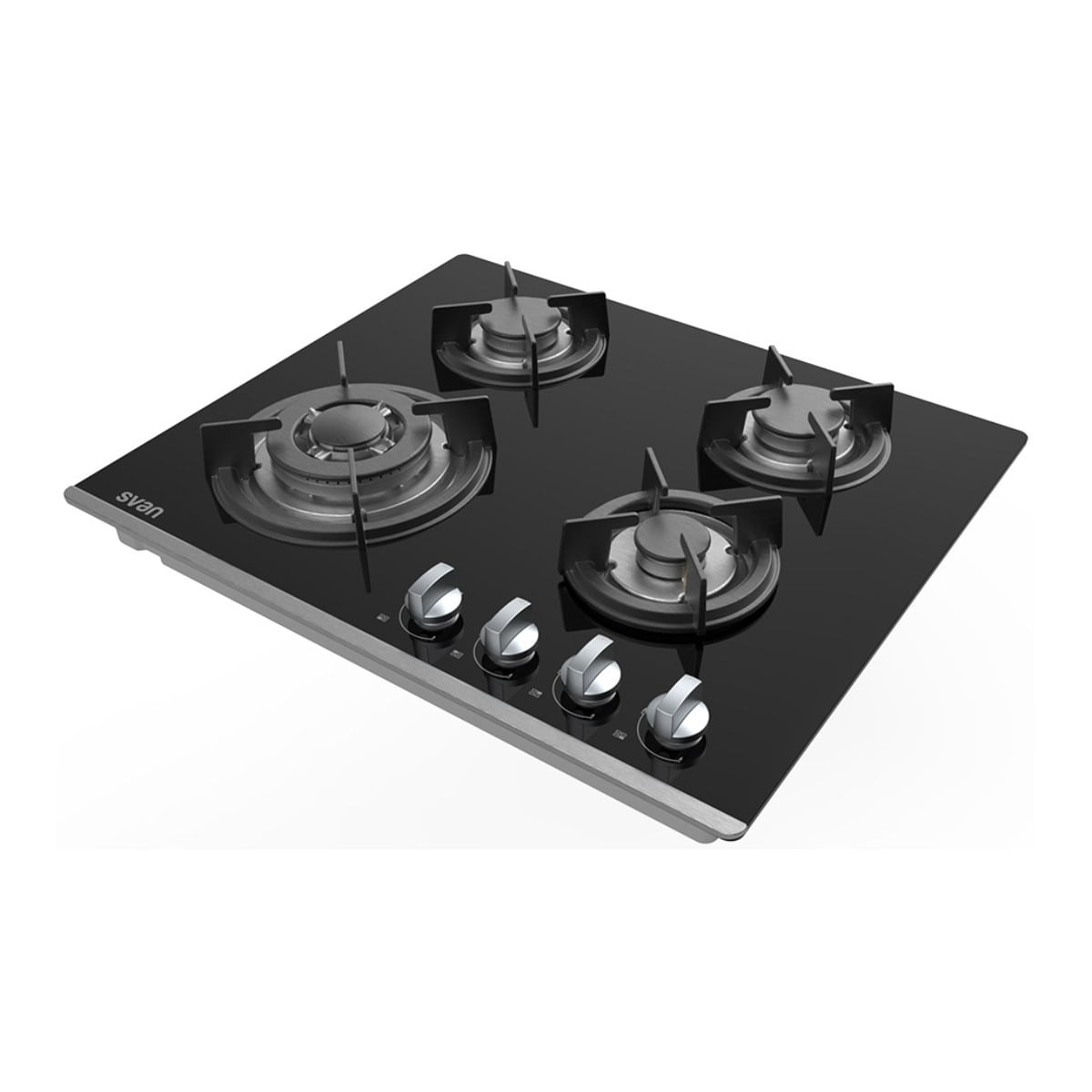 Placa-de-gas-Svan-SGW4600N-4-fuegos-cristal-negro-60-cm-detalle