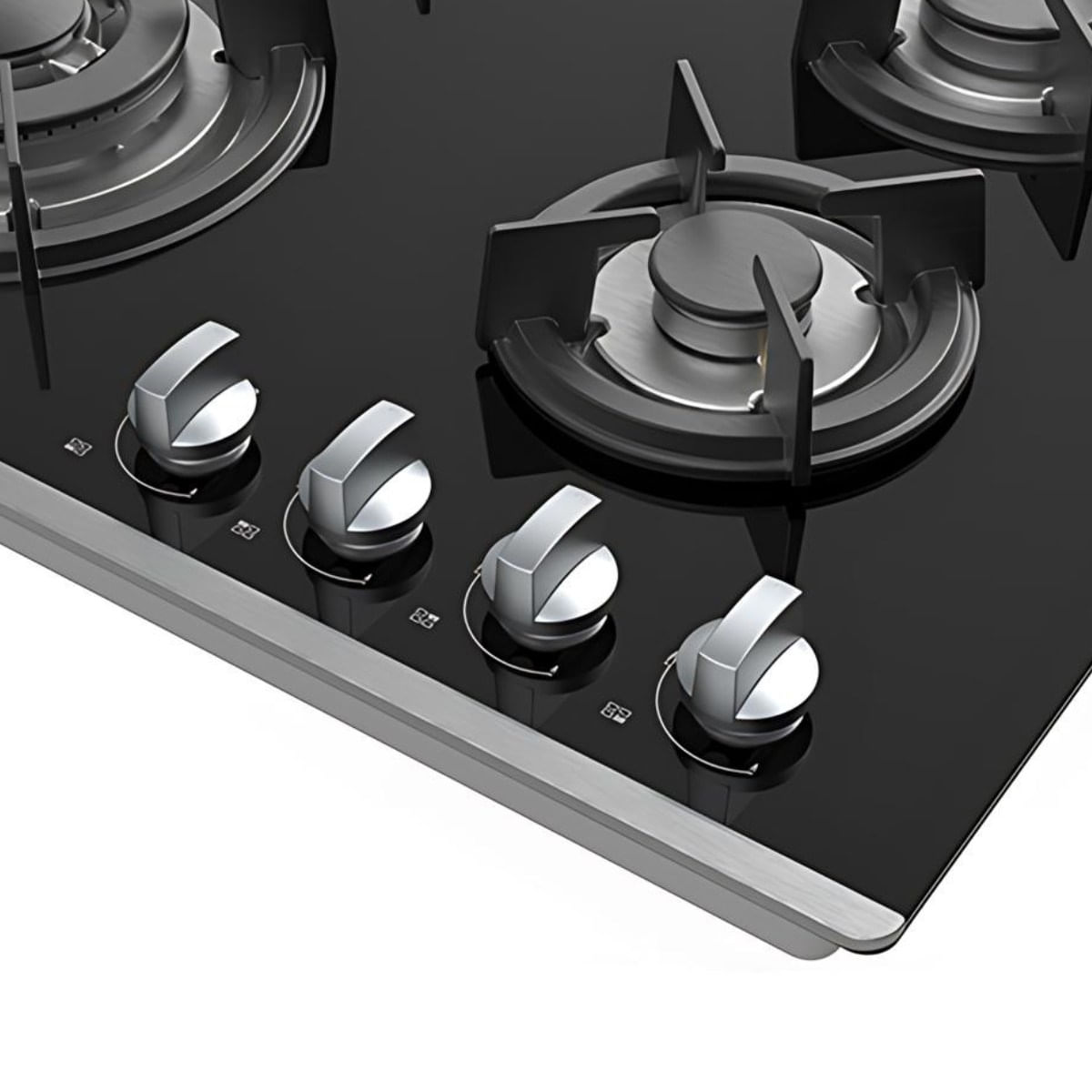 Placa-de-gas-Svan-SGW4600N-4-fuegos-cristal-negro-60-cm-detalle-controles
