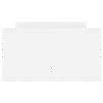 Estructura de cama Vita con 2 cajones + panel trasero blanco 90x200 cm perfil