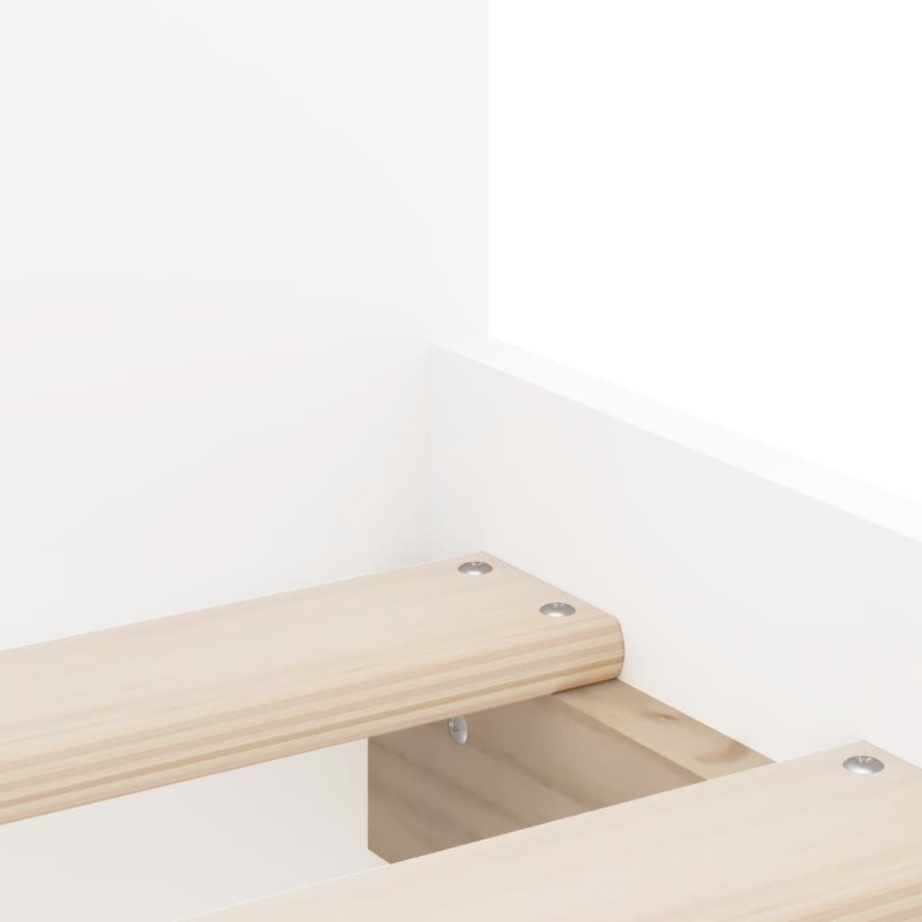 Estructura de cama Vita con cajones blanco 90x200 cm detalles listones