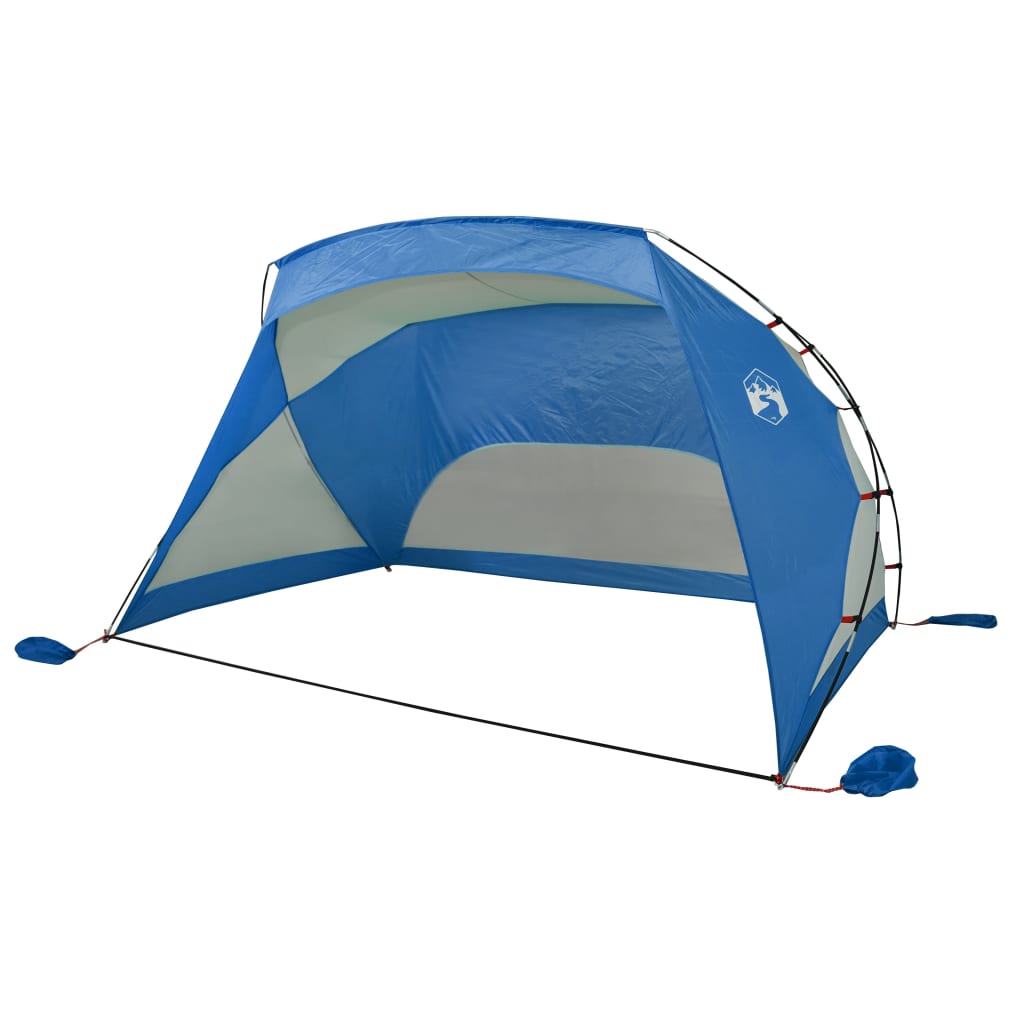 Tienda de playa Taiffa tafetán azul 170-148x274x178 cm lateral