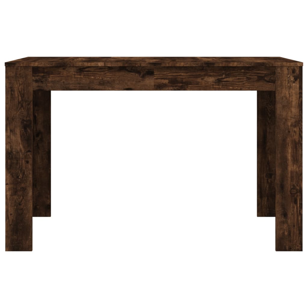 Mesa de comedor Nelva roble oscuro 76x120x60 cm frontal