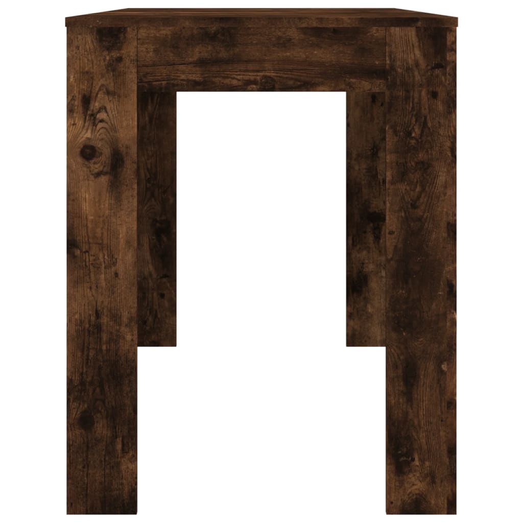 Mesa de comedor Nelva roble oscuro 76x120x60 cm perfil