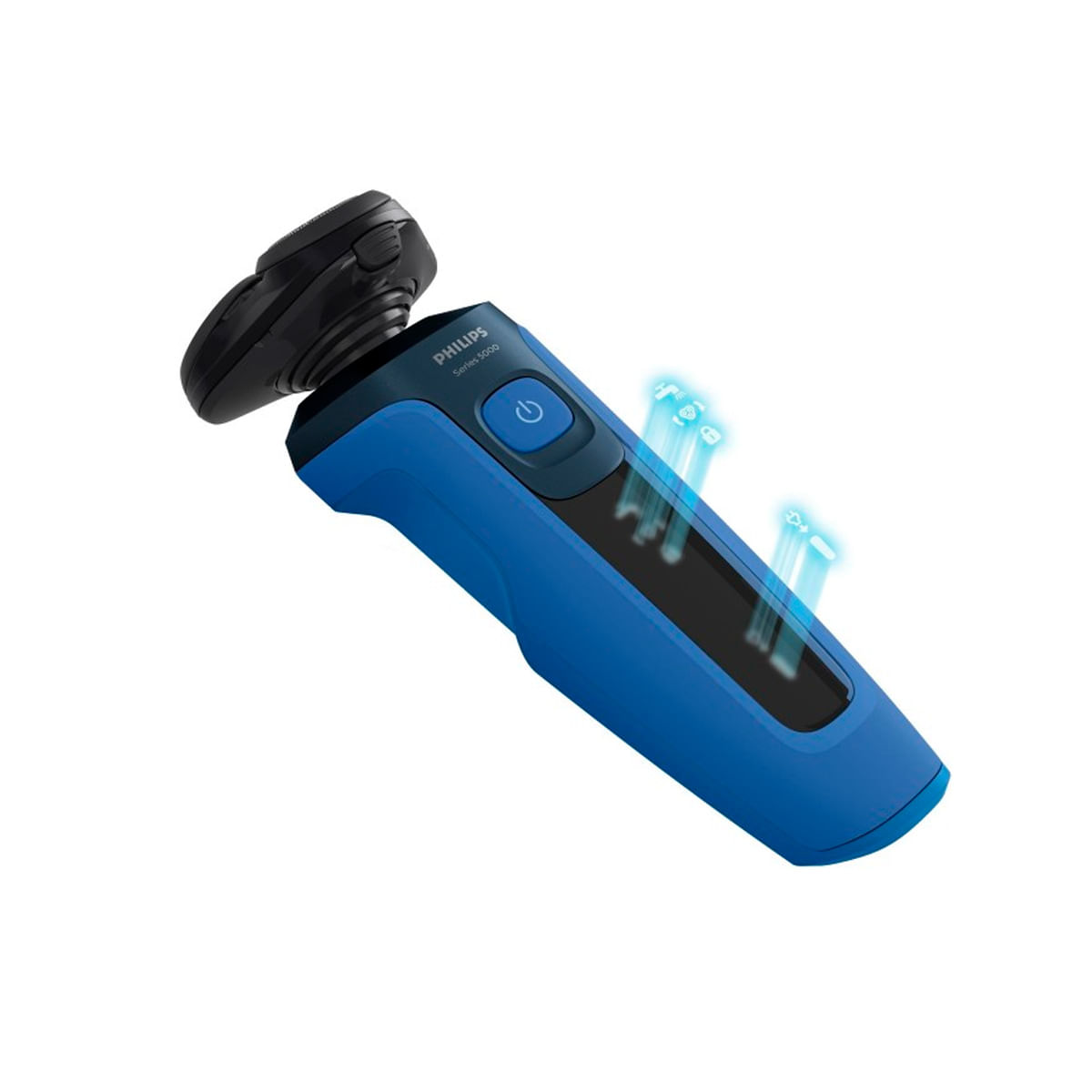 Afeitadora recargable Philips S-5466/17 serie 5000 azul detalle led