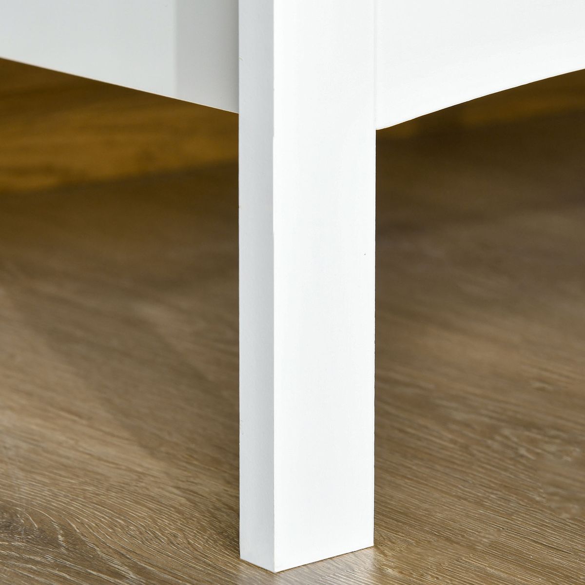 Aparador de cocina Lilia Homcom 2 puertas + 4 cajones blanco 85x136x45 cm 9