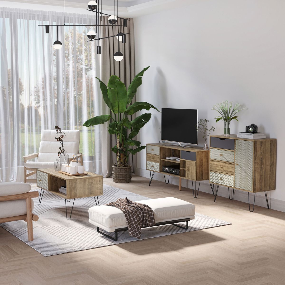 Mueble-bajo-de-TV-Exotic-Homcom-estilo-boho-marron-64x120x39-cm-animada