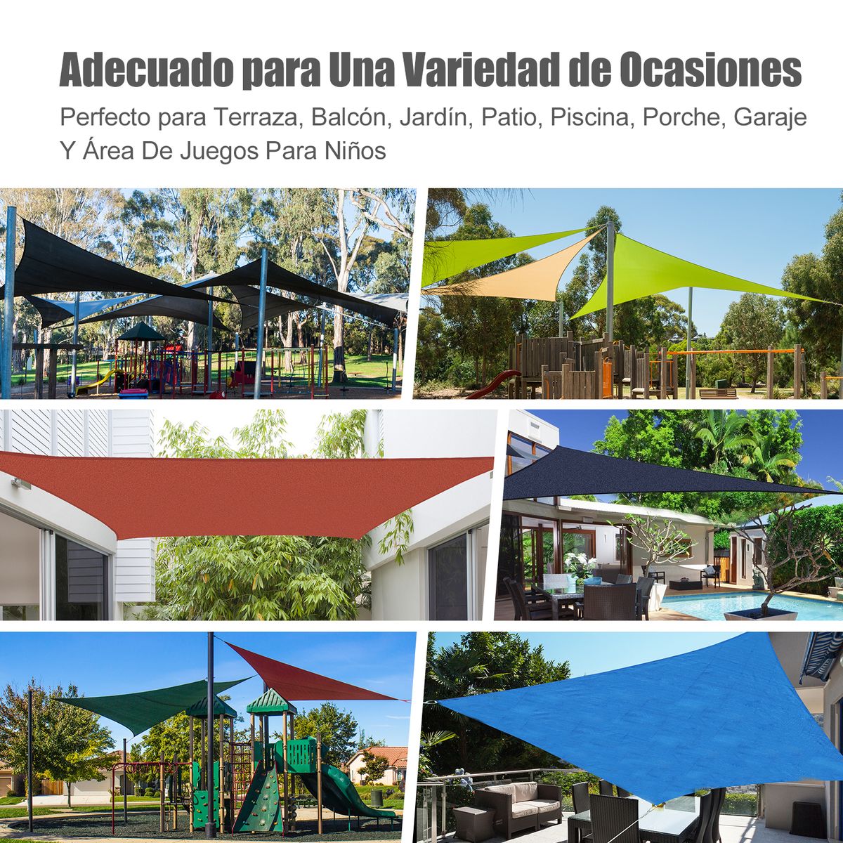 Toldo vela rectangular Vision Outsunny crema 4x3 m imagenes web