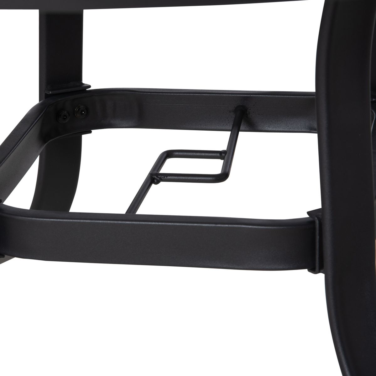 Mesa de cristal de jardín Outsunny redonda con agujero negro Ø106,5X71 cm 8