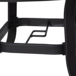 Mesa de cristal de jardín Outsunny redonda con agujero negro Ø106,5X71 cm 8