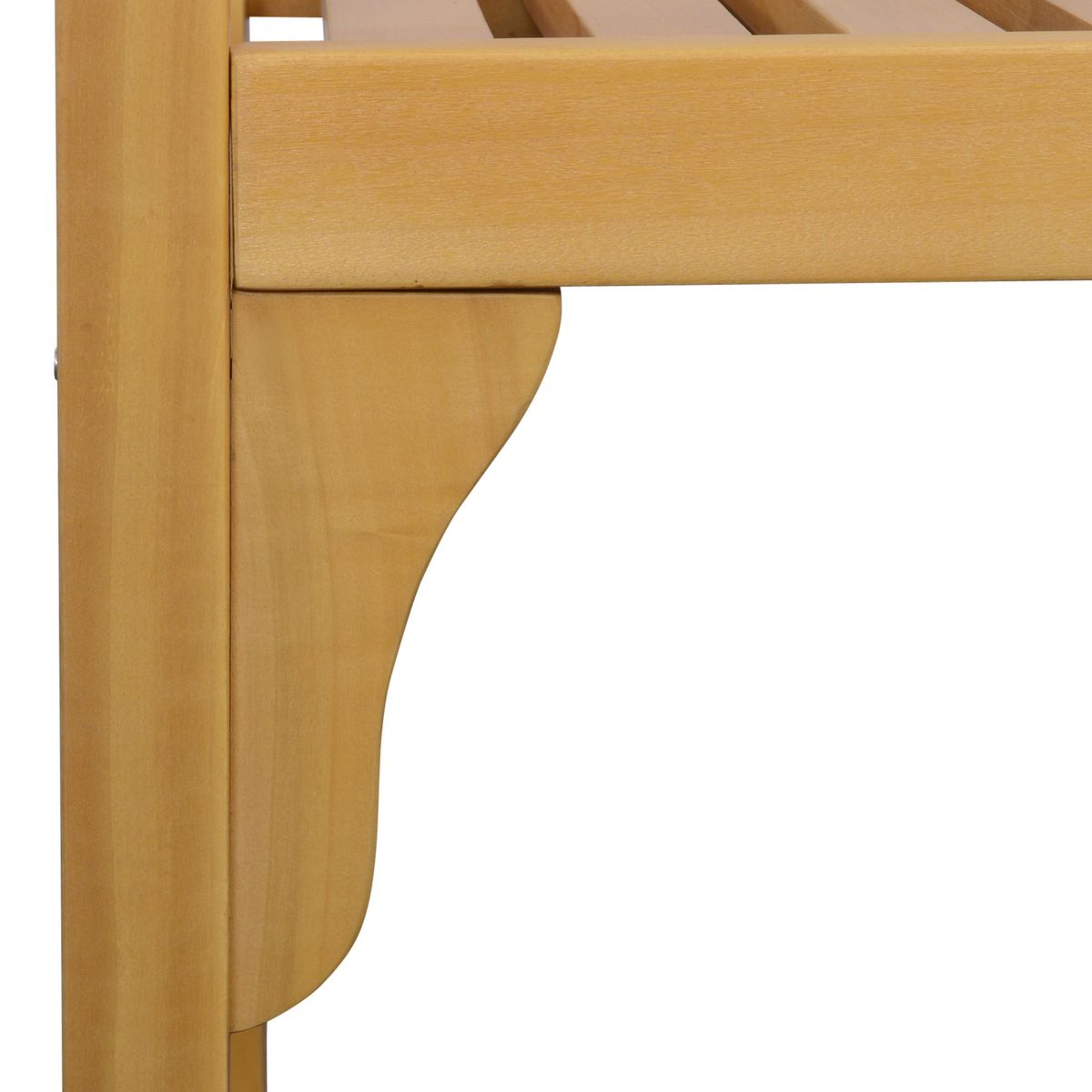 Banco de jardín plegable Outsunny 2 plazas madera 9