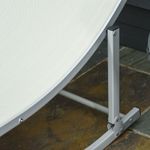 Pack de 2 tumbonas Outsunny plegables forma de S beige 8