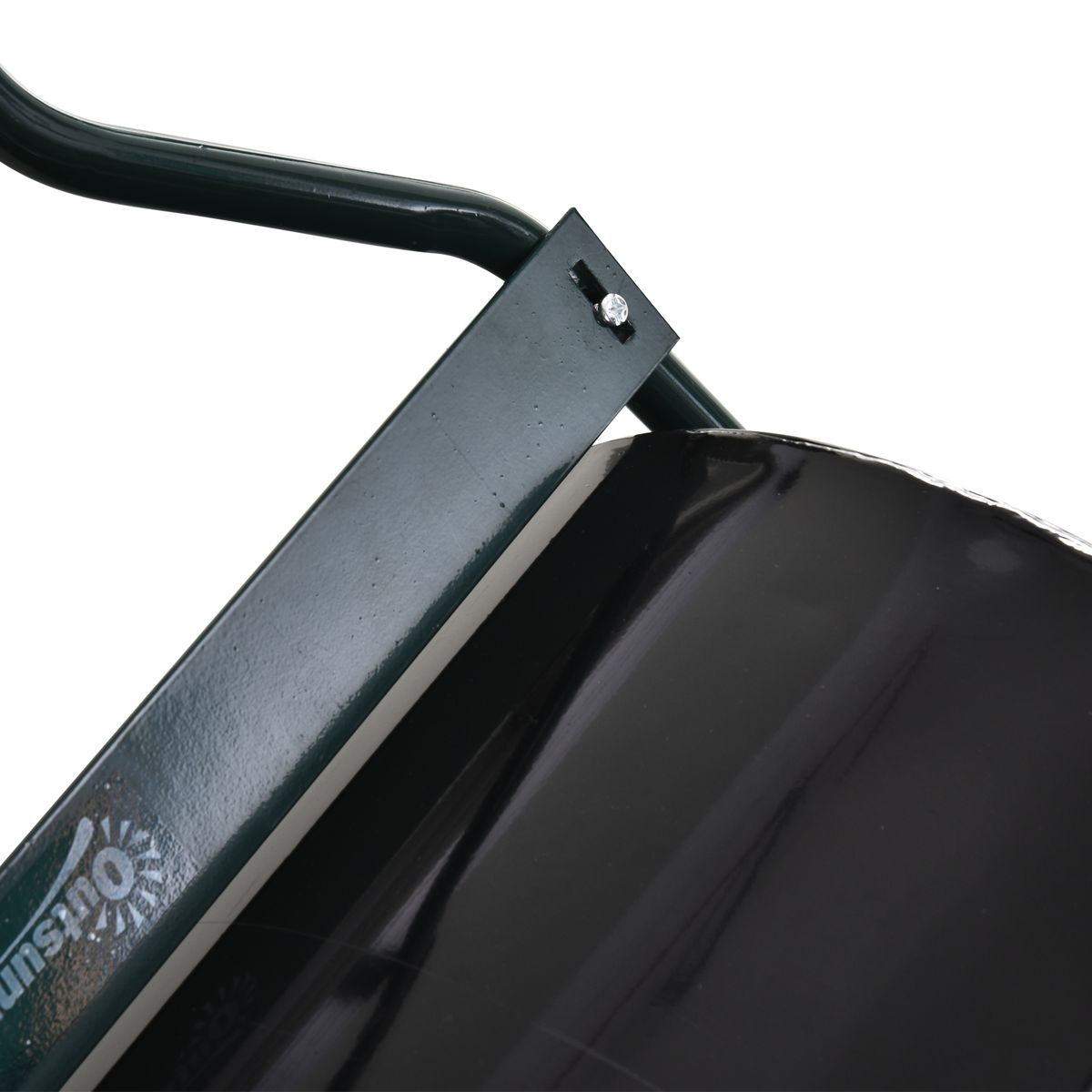 Apisonadora de césped Outsunny 60L negro Ø50 cm depositos