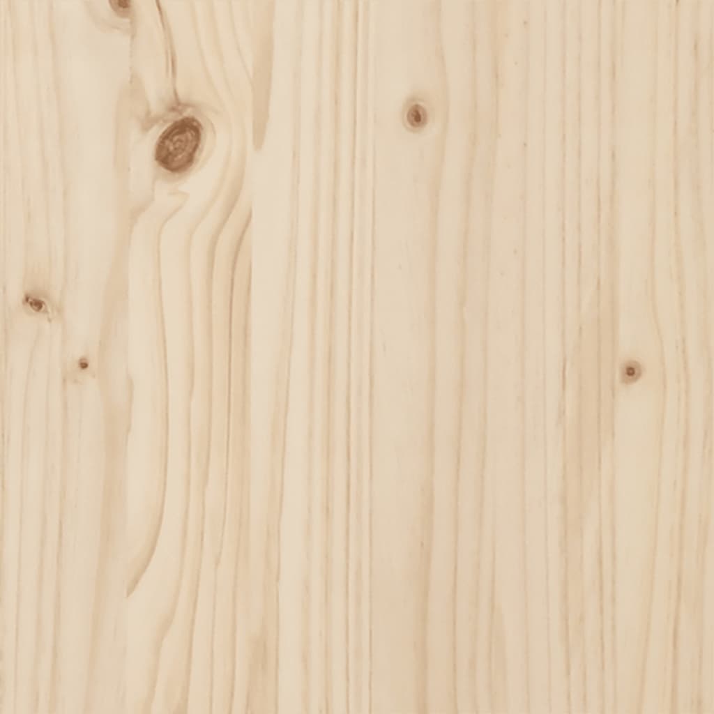 Jardinera Dienna madera maciza de pino natural 180x50x50 cm meterial