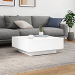 Mesa de centro Lorca blanco 31x80x80 cm animada
